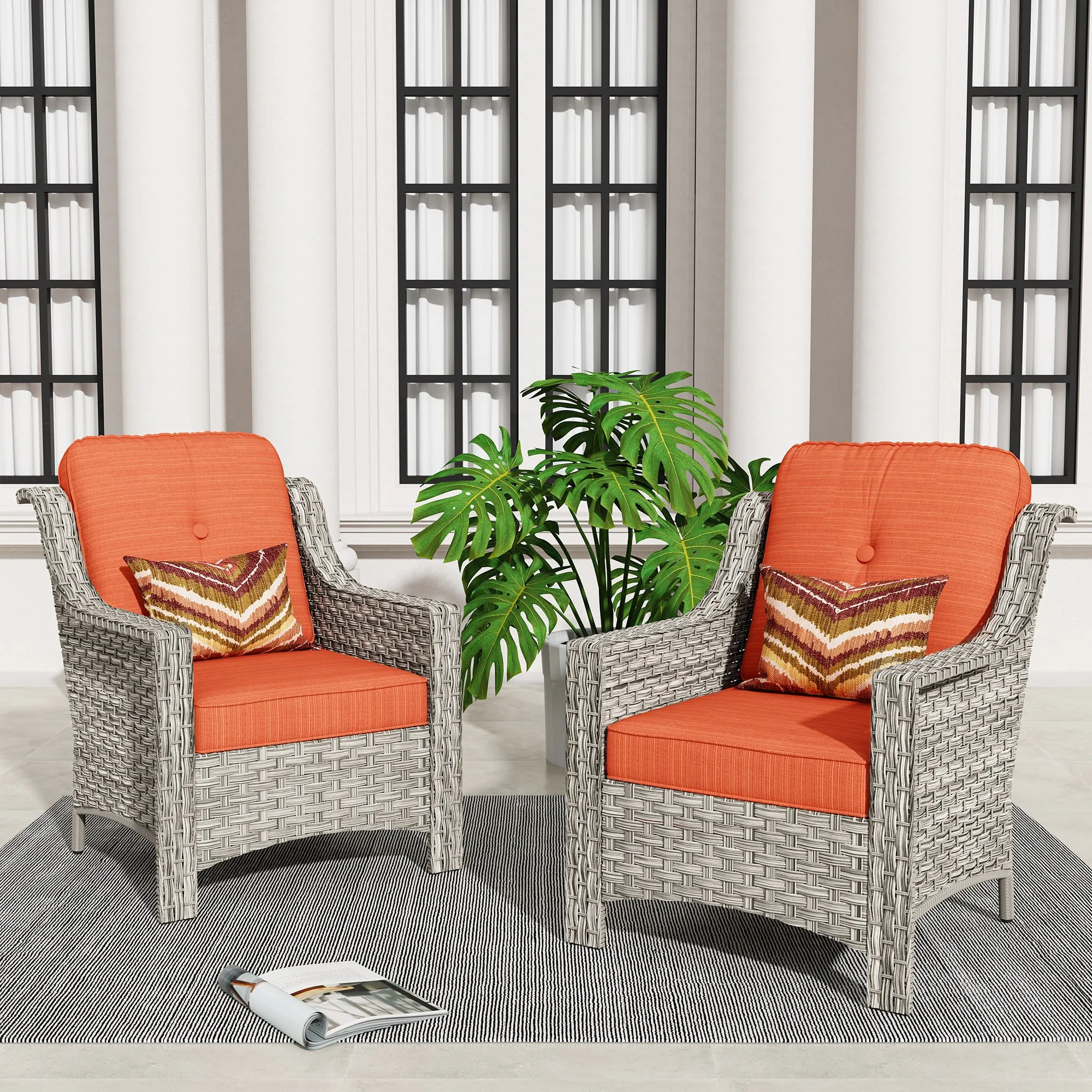 Ovios Outdoor Single Chair * 2,PAD Series