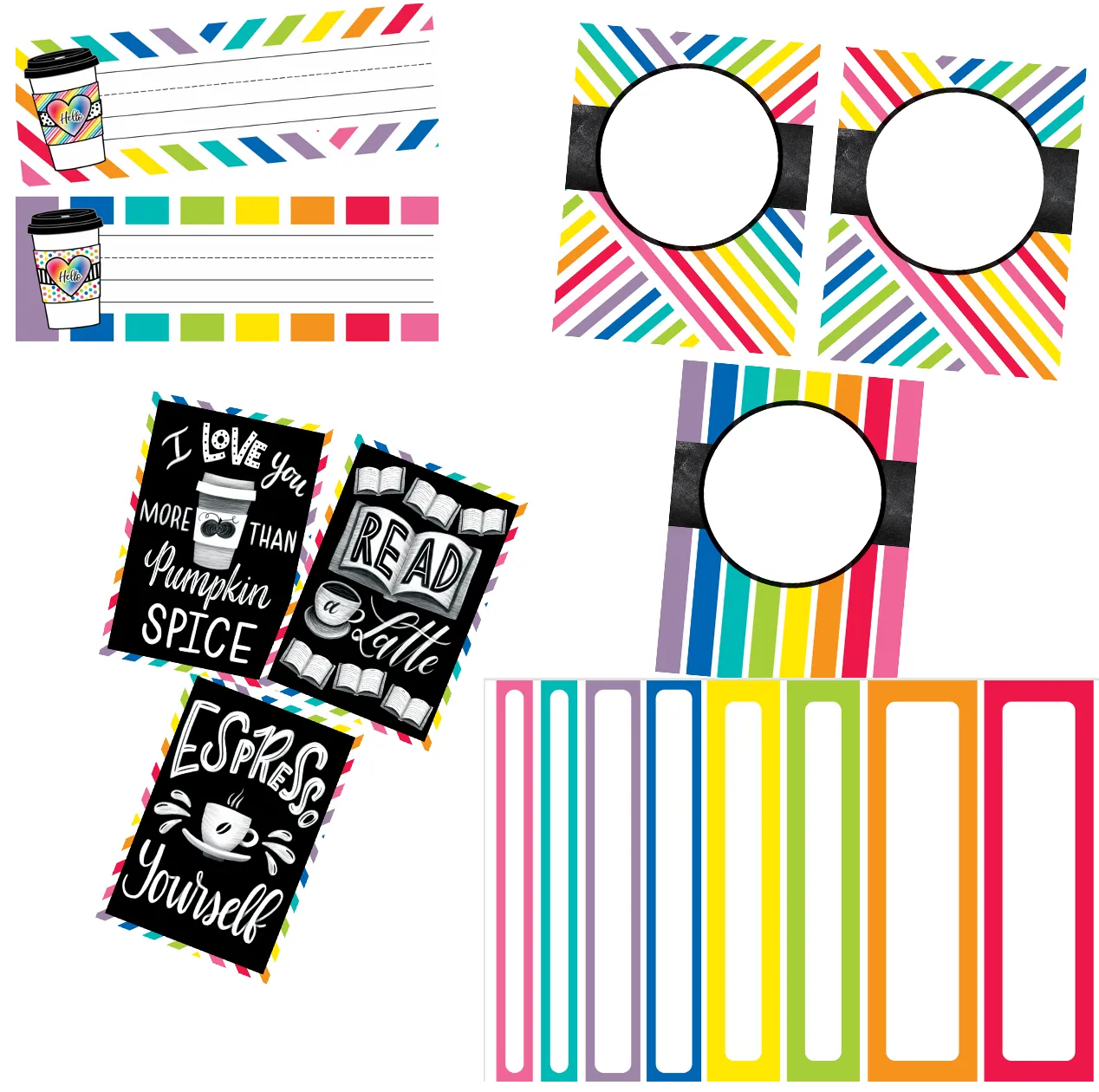 "Bright and Brew-tiful" Full UPRINT Bundle | Printable Classroom Decor | Teacher Classroom Decor | Schoolgirl Style