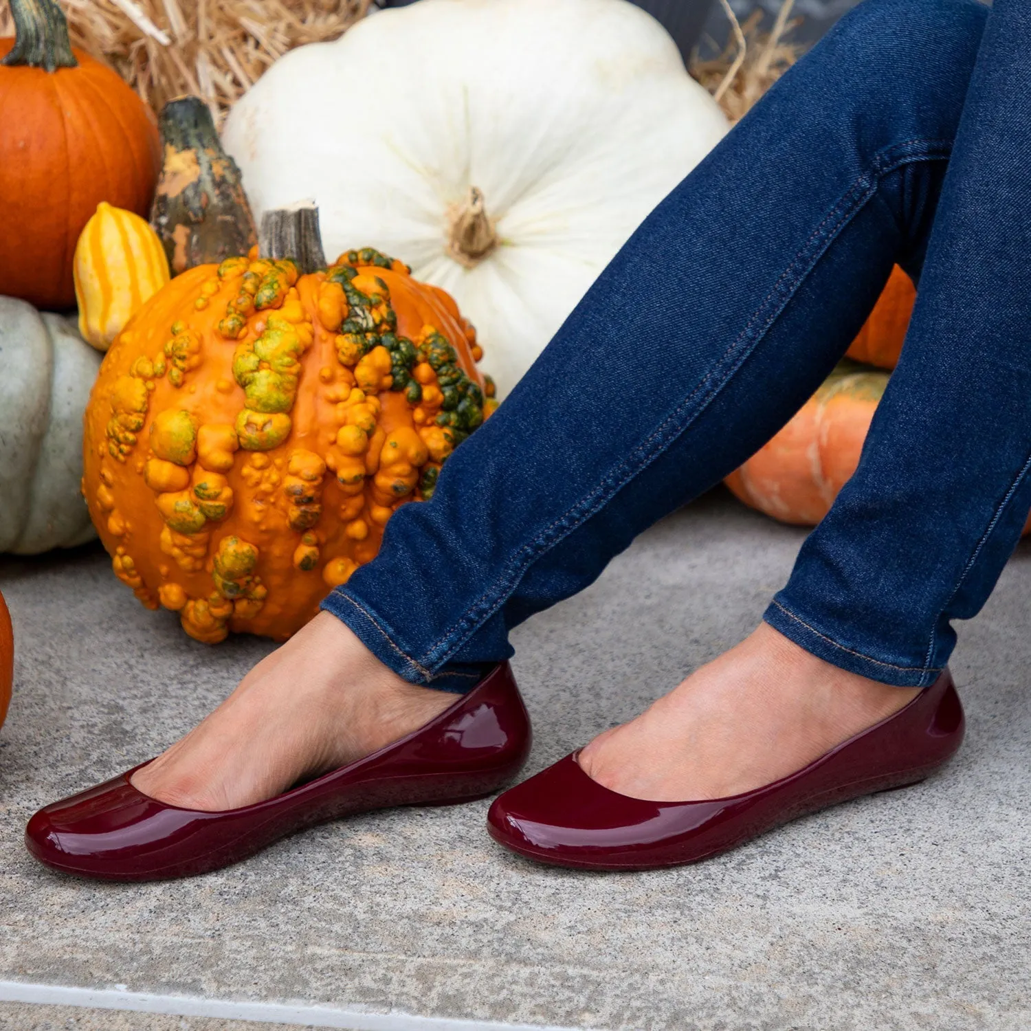 Taylor Shiny Ballet Flats