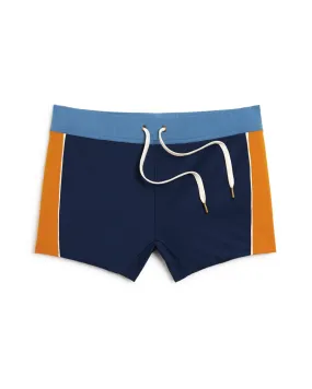 The Cassis Square Cut Swim Brief - Anchor