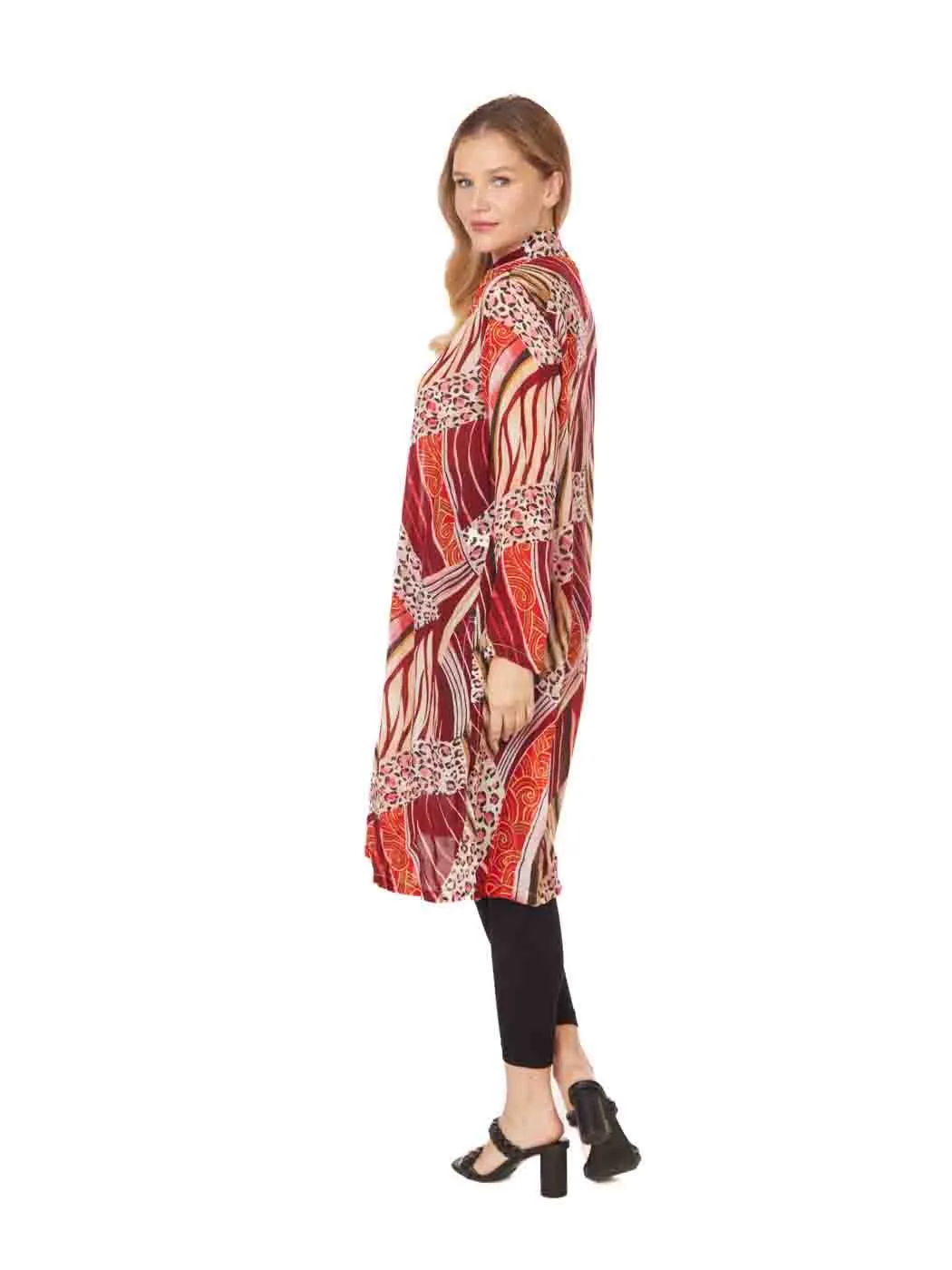 Tianello Sueded CUPRO™  Print "Sabu" Long "SELENA"  Duster Jacket