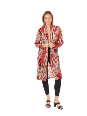 Tianello Sueded CUPRO™  Print "Sabu" Long "SELENA"  Duster Jacket
