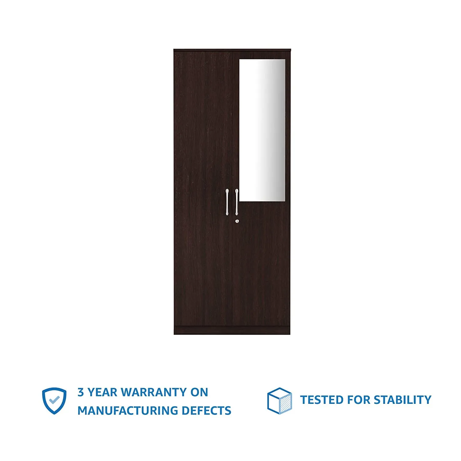 Tuffio Medusa Engineered Wood Wardrobe Wenge Finish