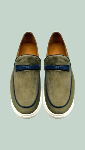 Vercini Elegant Casual Leather Bow Loafer